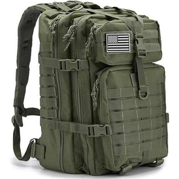 45L Tactical Backpack Molle Hiking Camping Survival Military Bug Out Bag - Picture 7 of 7